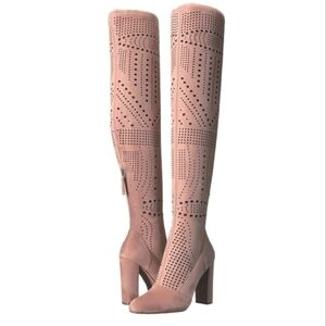 OTK Beige Perforated Boots